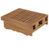 vidaXL Folding Sun Lounger with Cushion Solid Acacia Wood - 4 of 4