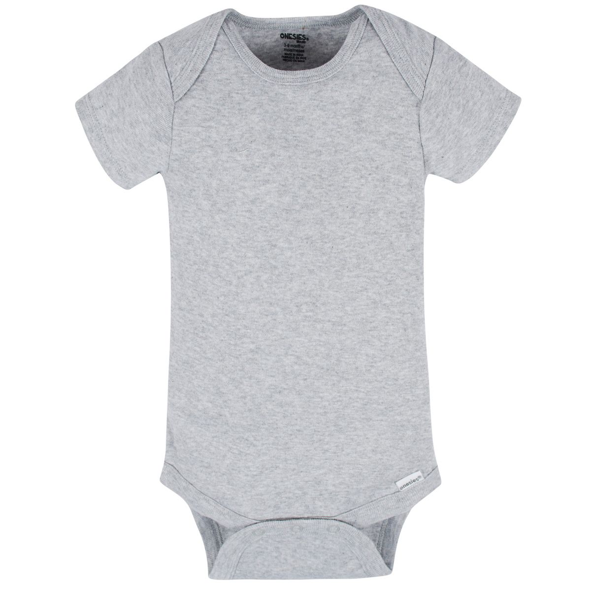 Gerber Baby Neutral Short Sleeve Onesies Bodysuits - Classic Rainbow - 8-Pack - thumbnail 3