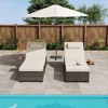 Whizmax Rattan Chaise Lounge Pool Chairs, Outdoor Sun Tanning Chairs with Adjustable Backrest for Beach, Yard, Patio - 3 of 4