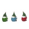 Transpac Resin Holiday Fuzzy Beard Gnome Figurine Set of 3 Christmas Home Decorations - 4 of 4