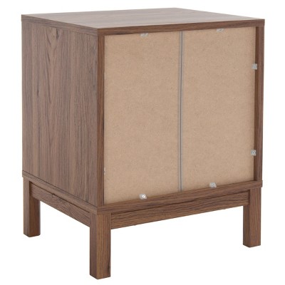 Galio Walnut and Gold 2 Drawer Nightstand