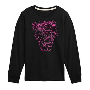 Boys' - Monster High - Draculara Pink Long Sleeve Graphic T-Shirt - 1 of 4