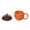 Transpac Dolomite 6.25 in. Harvest Patterned Acorn Mug with Lid - 2 of 4