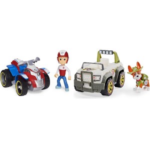 Paw Patrol Ryder's Rescue ATV and Paw Patrol Tracker Jungle Rescue Vehicle and Figure Bundle - 1 of 3