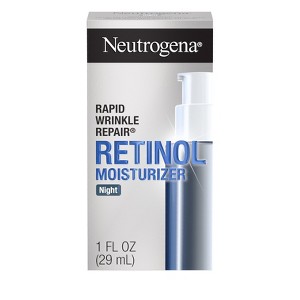 Neutrogena Rapid Wrinkle Repair Retinol Night Face Moisturizer with Hyaluronic Acid - 1 fl oz - 1 of 4