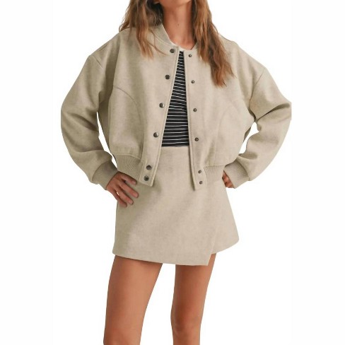 Women s Semi Casual Bomber Jacket Miou Muse Target