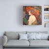 Canvas Wall Art - Tina Lavoie 'Art Nouveau Beauty I' Wall Art for Living Room, Bedroom, or Office Décor by Trademark Fine Art - 24 x 24 Inches - 3 of 4