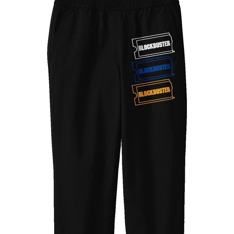 Blockbuster Logos Junior's Black Sweat Pants, 2 of 4