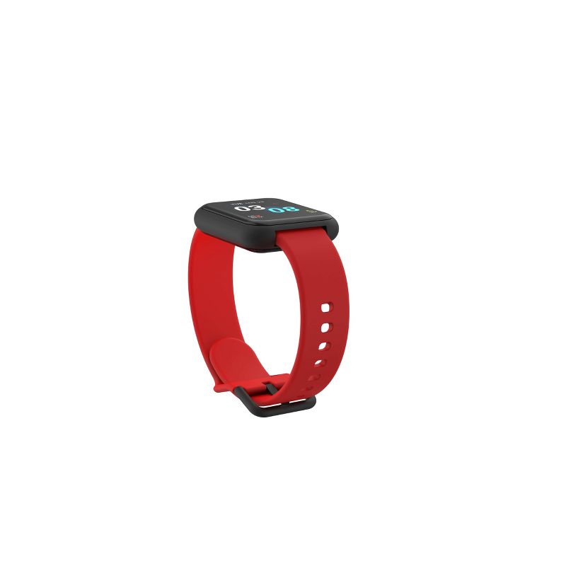 iTouch Air 3 Smartwatch: Black Case with Red Strap, 3 of 7