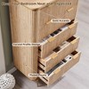 SinCiDo Modern 5 Drawer Fluted Dresser With Gold Accents, 48" Tall Wood Storage Chest of Drawers for Bedroom, Living Room - 4 of 4