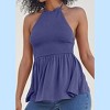 VENUS Womens Smocked Babydoll Halter Top - 4 of 4