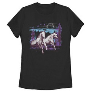 Women's Lost Gods Horses at Night T-Shirt - 1 of 4