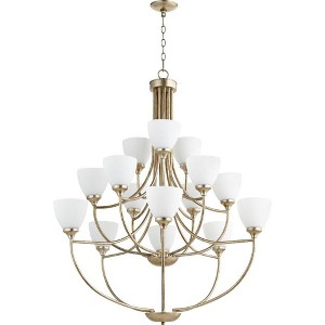 Quorum Lighting Enclave 15-Light Chandelier, ASL, 38.5W, 44H - 1 of 1