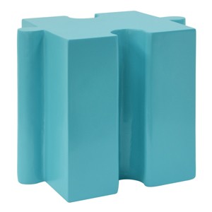 TopComfy End Tables Puzzle Art Side Table Modular Concave Edge Table Tea Table Purchase Multiple Diy Kits For Living Room, Blue, 15.5"*15.5"*17.75" - 1 of 4