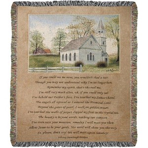 Manual Woodworks and Weavers Religious Woven Blanket – If You Could See Me Inspirational Throw 50 x 60 - 1 of 3