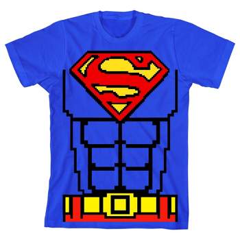 Superman Cospaly Boy's Royal Blue T-shirt