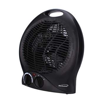 Brentwood 1500 watt 2 in 1 Fan Heater in Black