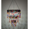 Wind & Weather Colorful Beaded Three-Tier Solar-Powered Mini-Chandelier Metal Light - 2 of 3