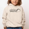 The Juniper Shop But First, Tacos Outline Toddler Hoodie - 3 of 4
