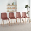 NicBex 2pc Dining Chair Modern Upholstered Velvet Side Chair with Wood Legs for Kitchen & Dining Room - 2 of 4