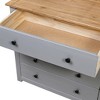 vidaXL Side Cabinet Gray 31.5"x15.7"x28.7" Pine Panama Range - 4 of 4