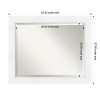 Amanti Art Sloped Beveled Framed Bathroom Vanity Wall Mirror - 3 of 4
