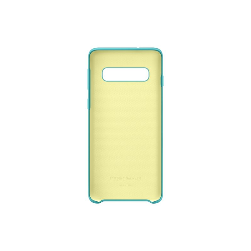 Samsung Silicone Case for Samsung Galaxy S10 - Green/Yellow, 3 of 4