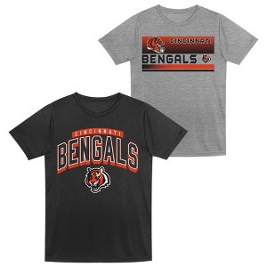 NFL Cincinnati Bengals Toddler Boys' Gray 2pk T-Shirt - 1 of 3