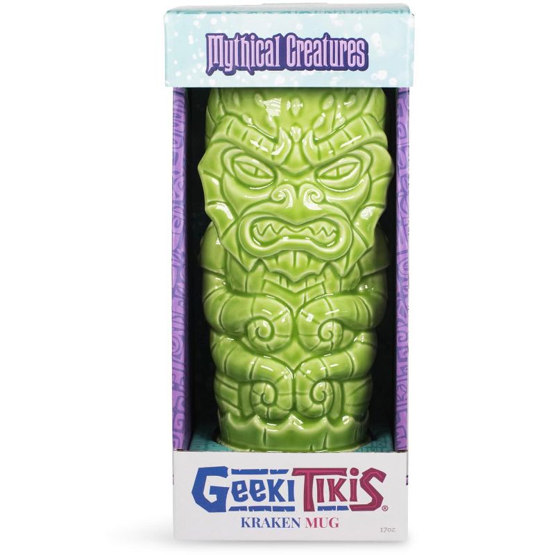 Beeline Creative Geeki Tikis Green Kraken Fantasy Mug | Ceramic Tiki Style Cup | Holds 17 Ounces, 3 of 7