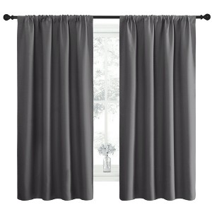 NICETOWN Blackout Curtains Rod Pocket Thermal Insulated Privacy Drapes (2 Panels) - 1 of 4