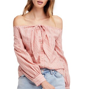 Free People Womens Hello There Beautiful Knit Blouse - 1 of 1