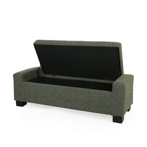 NicBex Modern 50.25" Storage Bench Wood Accent Stools with Hinged Lid Top for Bedroom and Entryway - 1 of 4