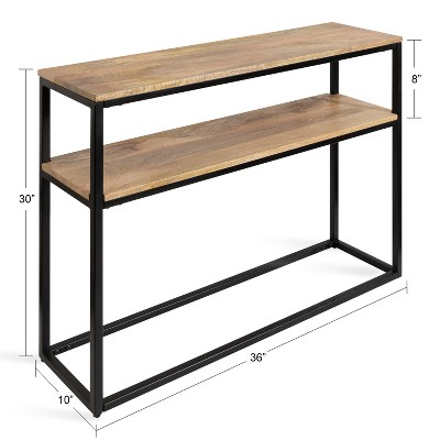 Kate and Laurel Quarles Rectangle Wood Console Table