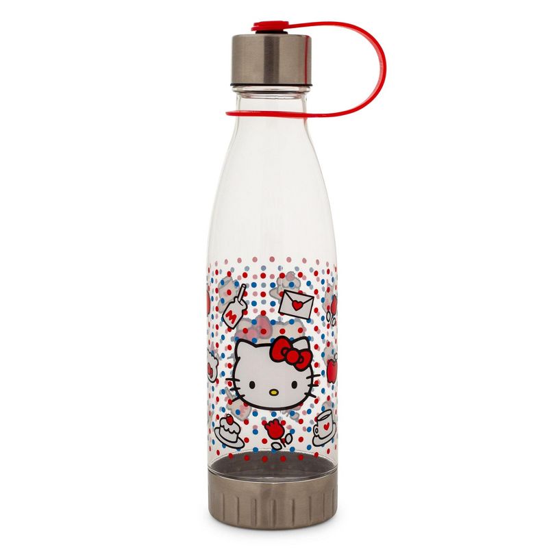Silver Buffalo Sanrio Hello Kitty Sweet Icons And Dots Water Bottle With Lid | Holds 20 Ounces, 2 of 7