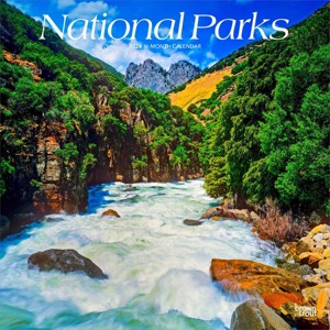 BrownTrout National Parks 2026 12"x24" Hanging Square Wall Calendar Plastic-Free - 1 of 4