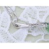 Anna-Kaci Women's Curved Teardrop Crystal Pendant Necklace, Elegant Design with Adjustable Chain, Perfect for Special Occasions - Tear Drop - 4 of 4