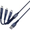 Nautica 3 In 1 Charging Cable  Premium Braided Design, Fast Charging & Data Transfer CB640 (12W) - 2 of 3