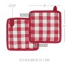 Annie Buffalo Check Red Pot Holder Set of 2 8x8 - 3 of 3