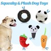VECELA Puppy Chew Toys for Small Dogs, 10 Pack Small Dog Toys Squeaky Rope Chew Toy Sets - 4 of 4