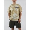 Magic The Gathering Black Lotus Card Adult Yellow Tie-Dye Crew Neck Short Sleeve T-shirt - 3 of 4
