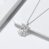 Pit Bull Staffordshire Terrier Dog Necklace Silver Womens Ginger Lyne Collection - 2 of 4