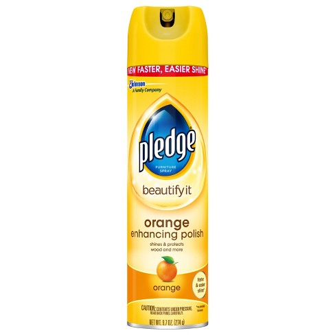 Pledge Orange Enhancing Polish 9 7oz Target