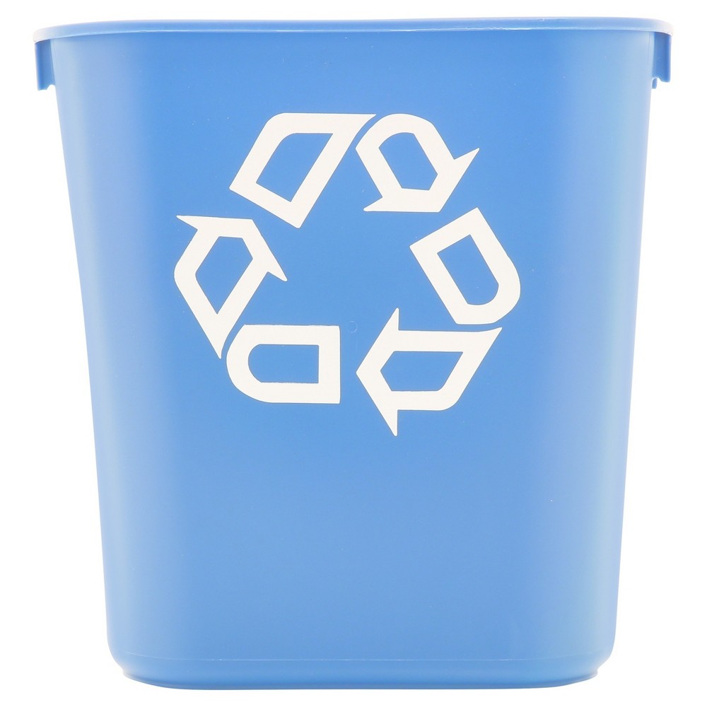 UPC 086876194166 product image for Rubbermaid Commercial Small Deskside Recycling Container - Rectangular - Plastic | upcitemdb.com