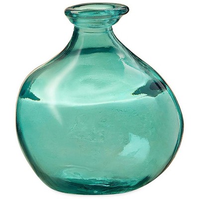 VivaTerra Bubble Recycled Glass Balloon Vase, 7"