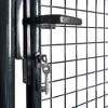VidaXL Mesh Garden Gate Galvanised Steel 33.7 inches x39.4 inches  Gray - 4 of 4
