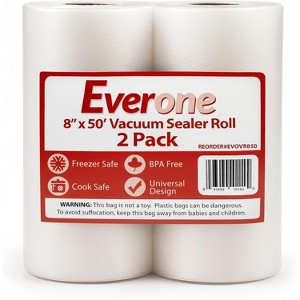 Food Saver and Sous Vide Vacuum Sealer Bags Roll - 50' Length - 2 Pack - 1 of 4
