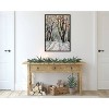 Kate & Laurel All Things Decor Sylvie Vermont Framed Canvas Wall Art by Emily Kenney White Abstract Brushstrokes Nature - 2 of 4