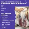 Transparent Drawstring Travel Shoe Bags, 12 x 16 Inch, 100 Pack, Waterproof and Dustproof, with Double Cotton Drawstring - 3 of 4