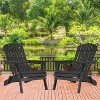 FDW Folding Adirondack Chair Outdoor Outdoor Lawn Chair with 250lbs Duty Rating Companion for Sunbathing Reading or Simply Enjoying Nature - 2 of 4