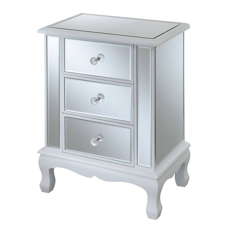 Gold Coast Vineyard Mirrored 3 Drawer End Table - Breighton Home, 6 of 9
